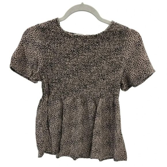 Urban Romantics Leopard‎ Print Lightweight Women’s Top Size Medium - Picture 1 of 7